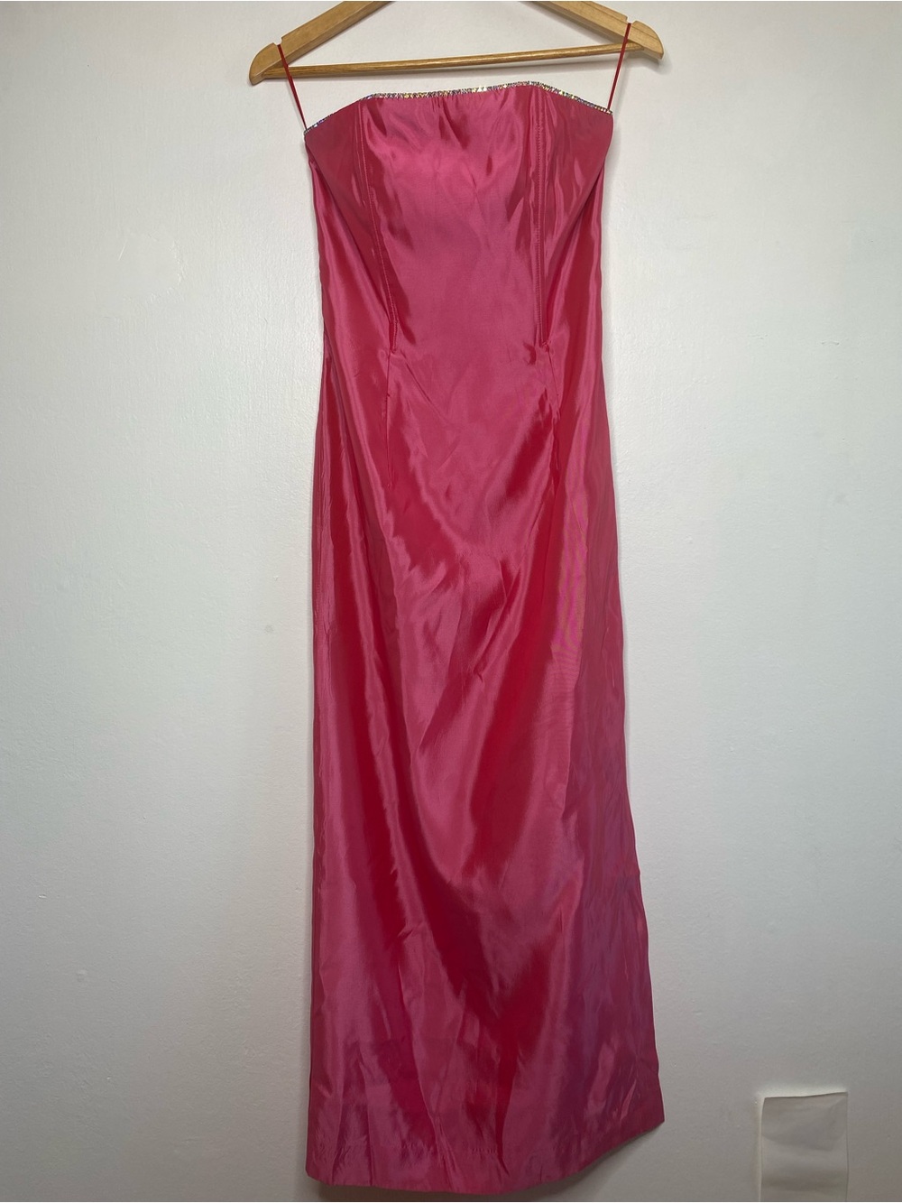 Jessica Mc Clintock VTG strapless corset Midi dress Size 2 Retro Barbie Prom